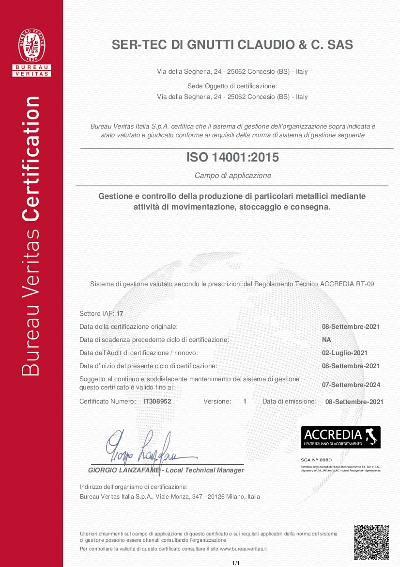 ISO 14001 Ser-Tec